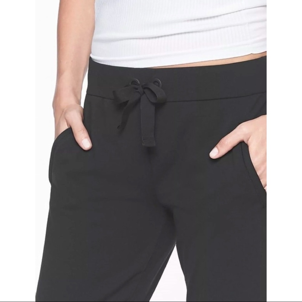 Athleta Metro Track Jogger Black White Size M - Picture 3 of 8